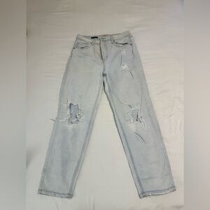 Distressed Light Blue Women's Jeans